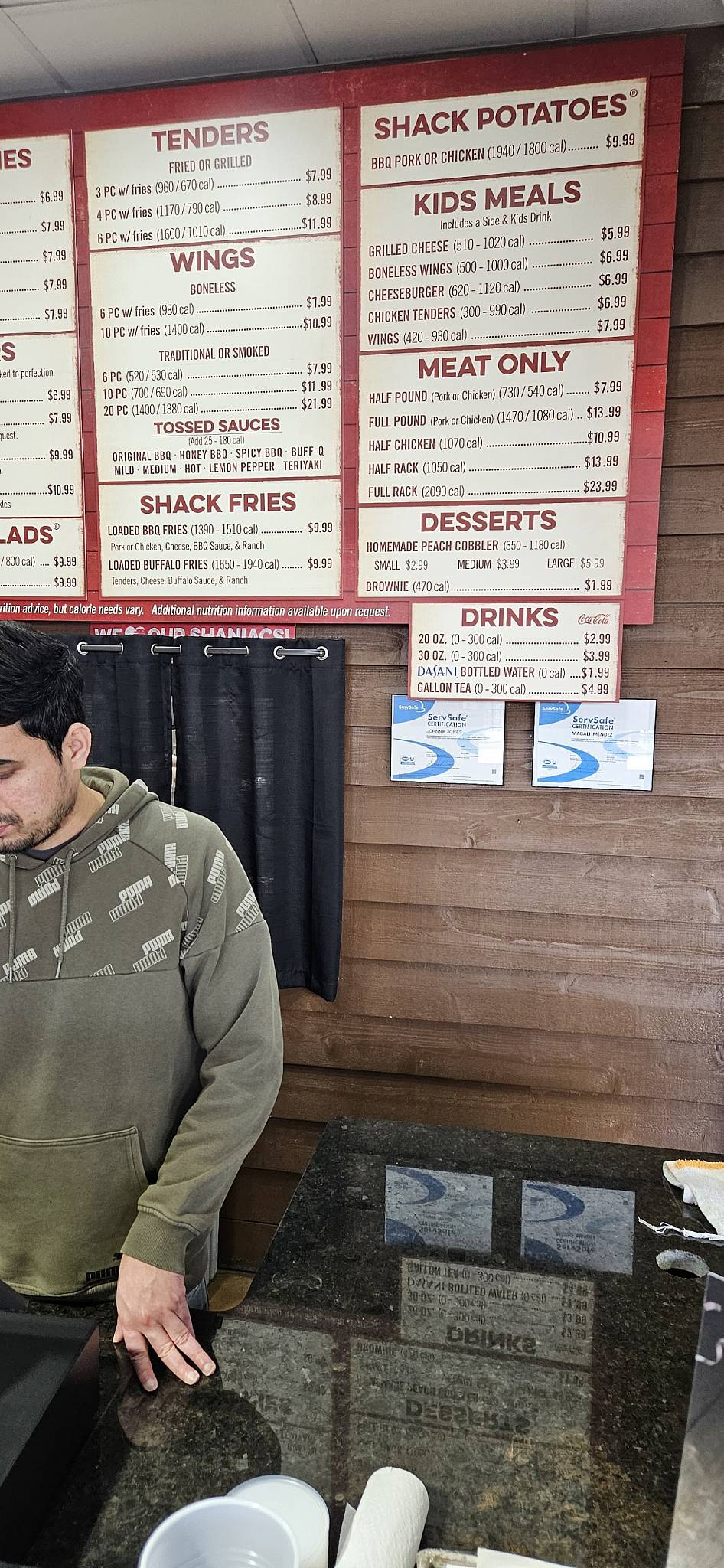 Shane's Rib Shack меню