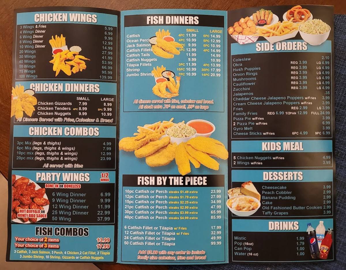 Sharxs Fish & Chicken меню