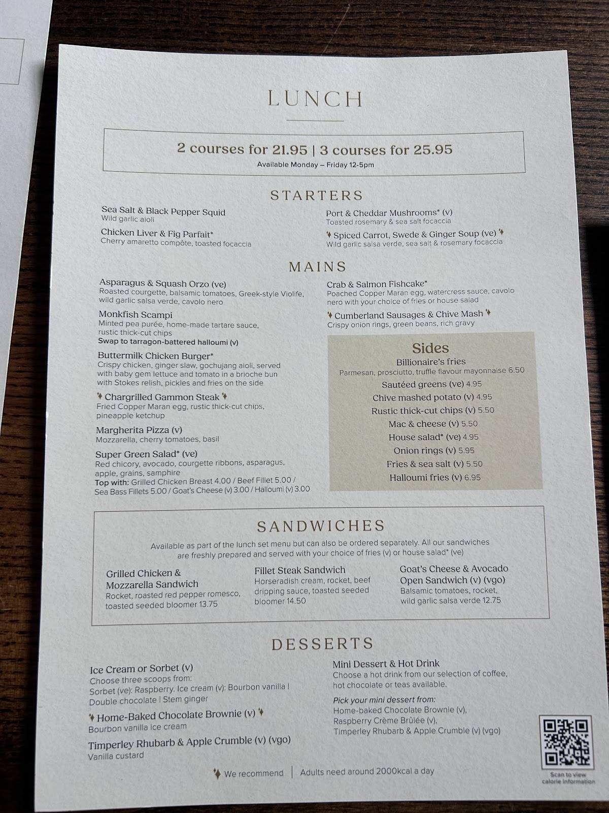 Sheep Heid Inn Edinburgh меню