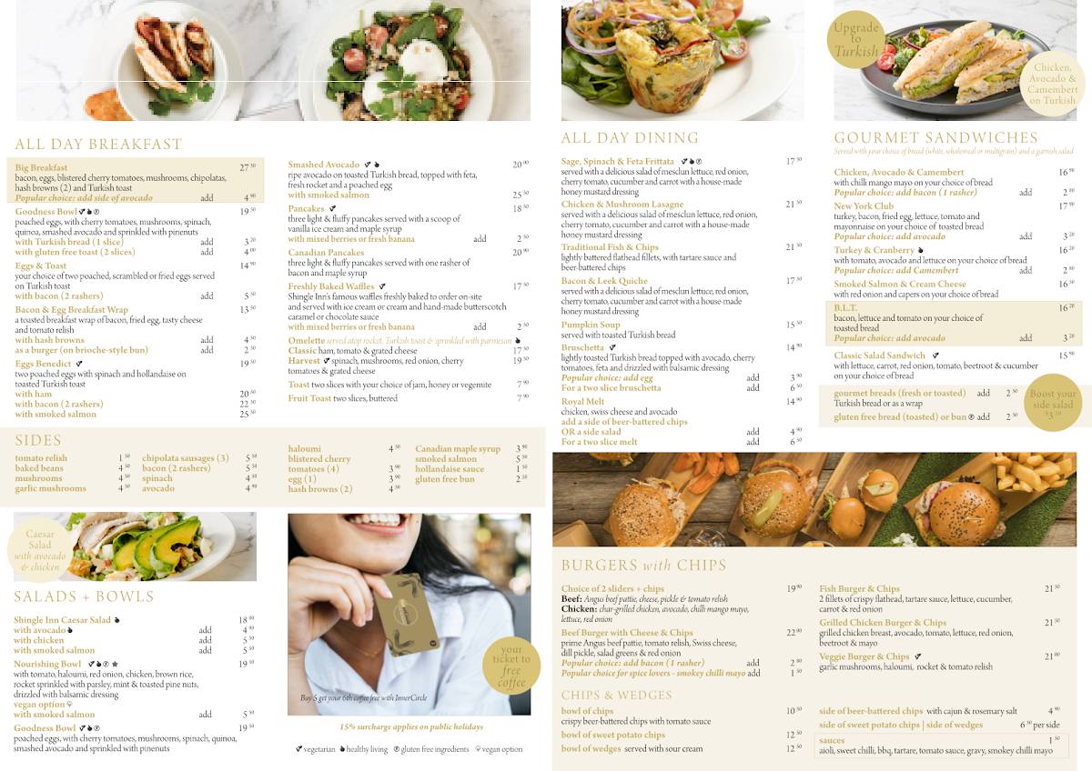 Shingle Inn Strathpine меню