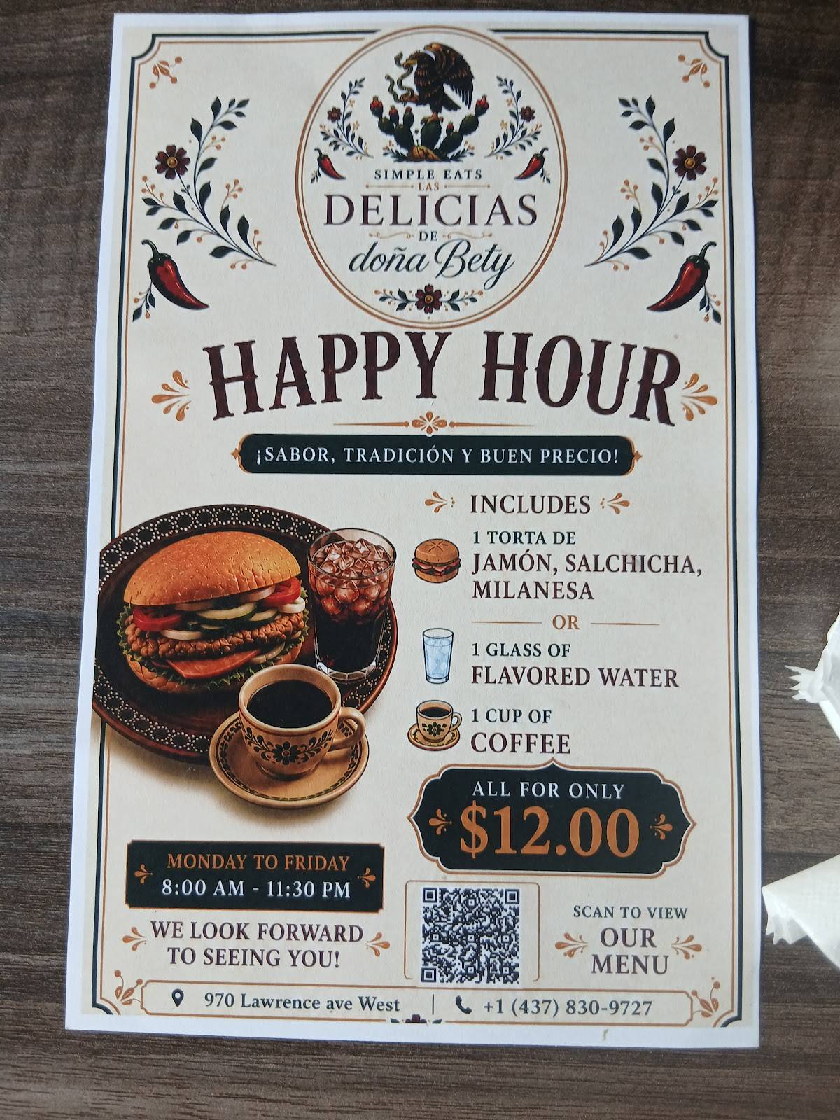 Simple Eats - Delicias de Dona Betty меню