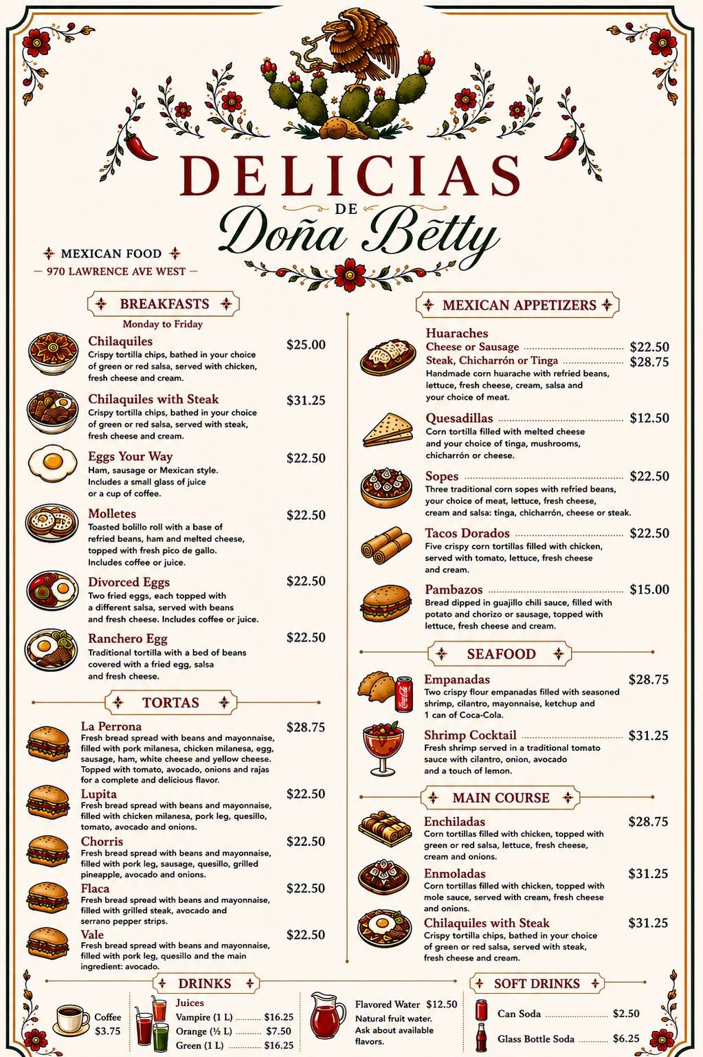Simple Eats - Delicias de Dona Betty меню