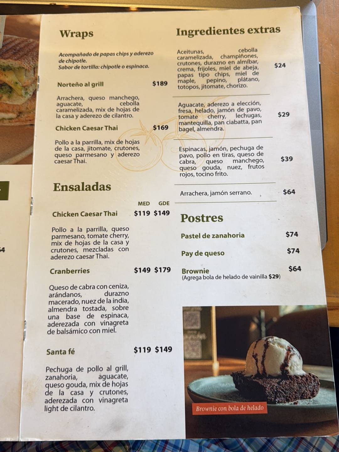 Simplementedeli Colima меню