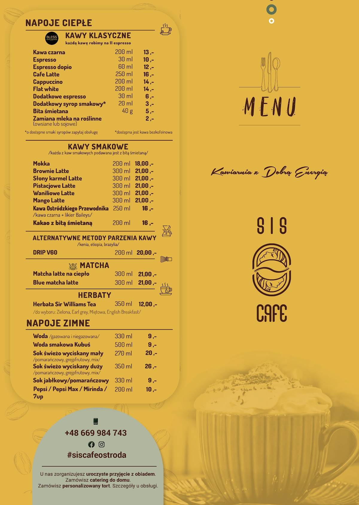 Sis Cafe & Edukolandia меню