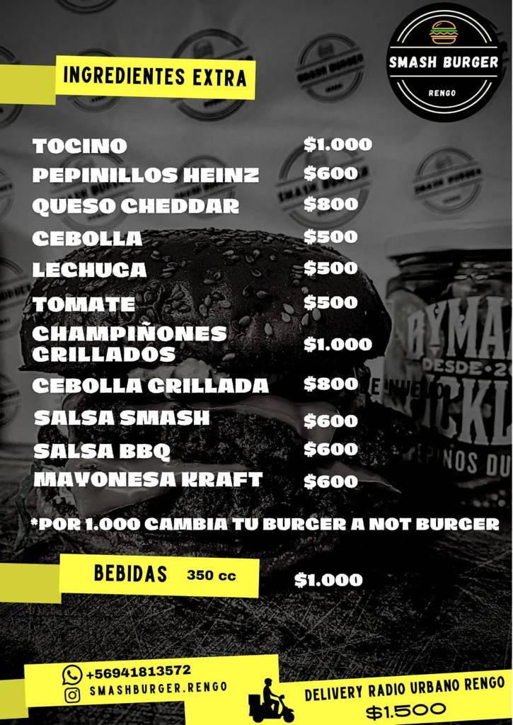 Smash Burger Rengo меню