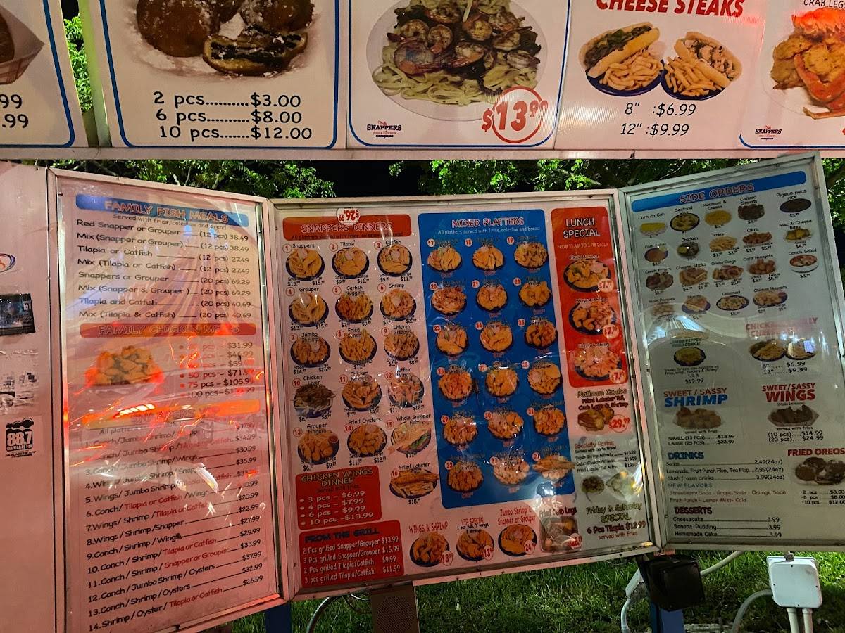 Snapper's Fish & Chicken меню
