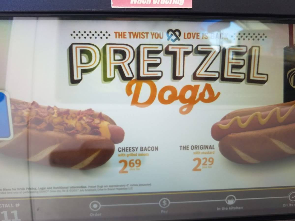 Sonic Drive-In меню