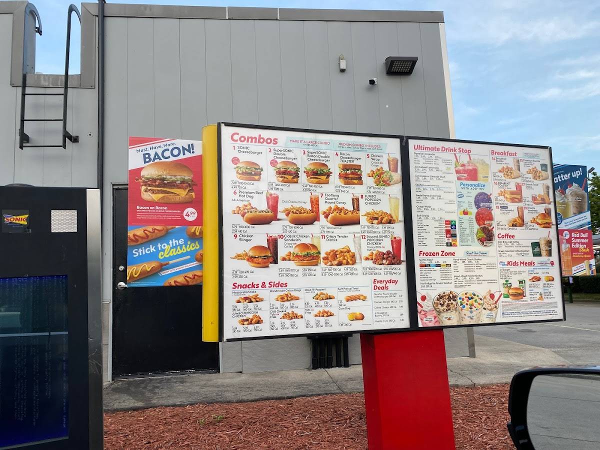 Sonic Drive-In меню