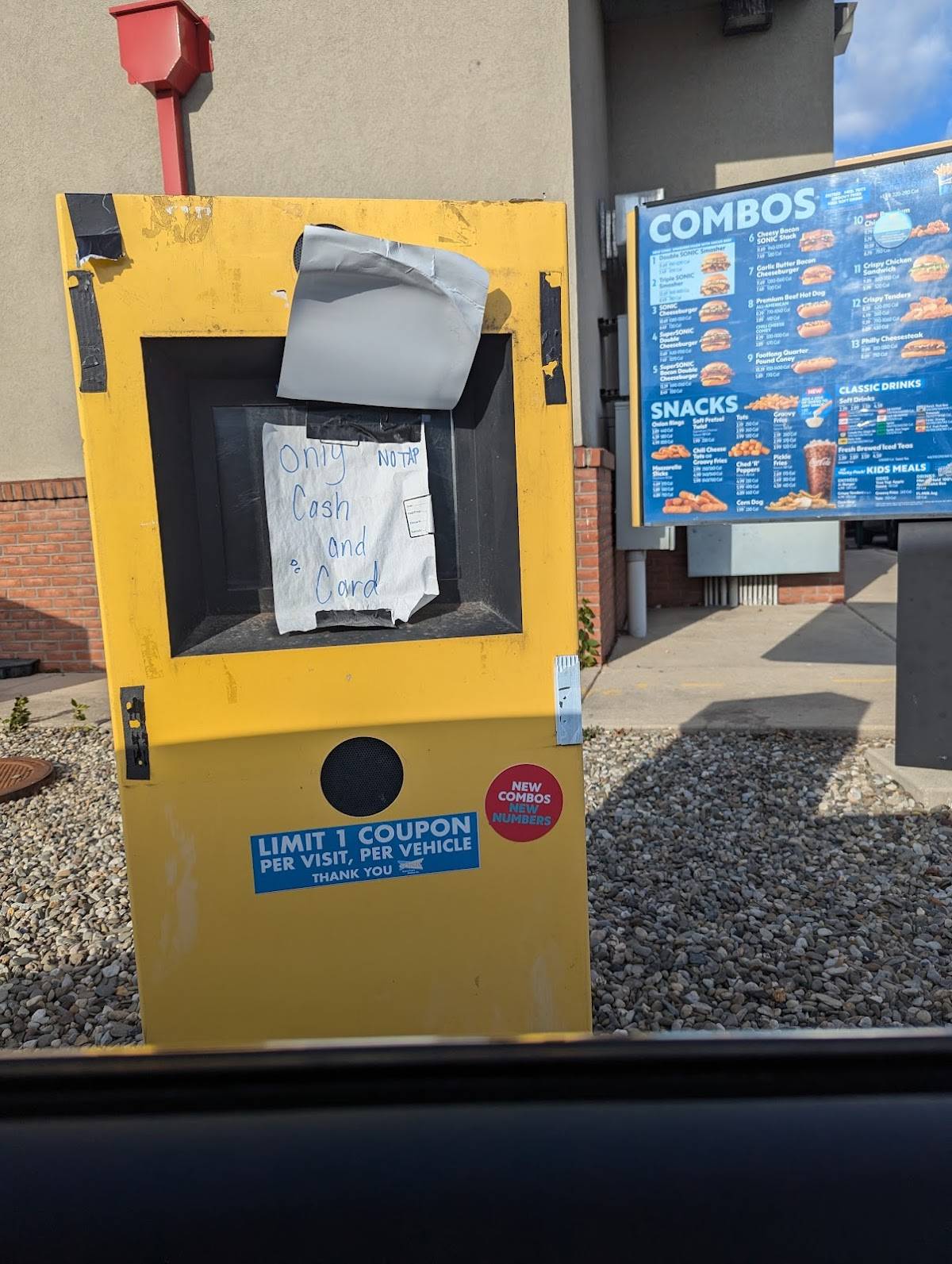 Sonic Drive-In меню