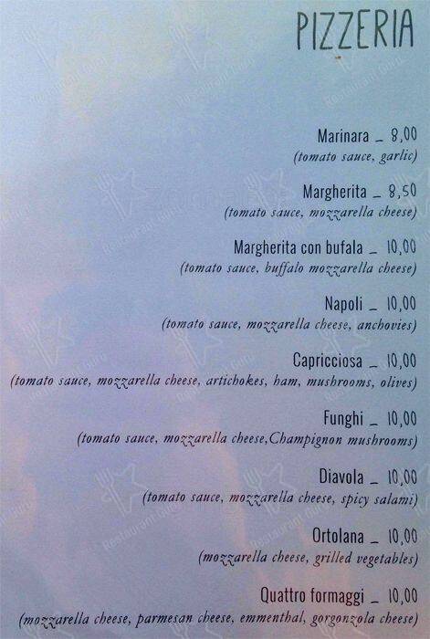 Soralina меню