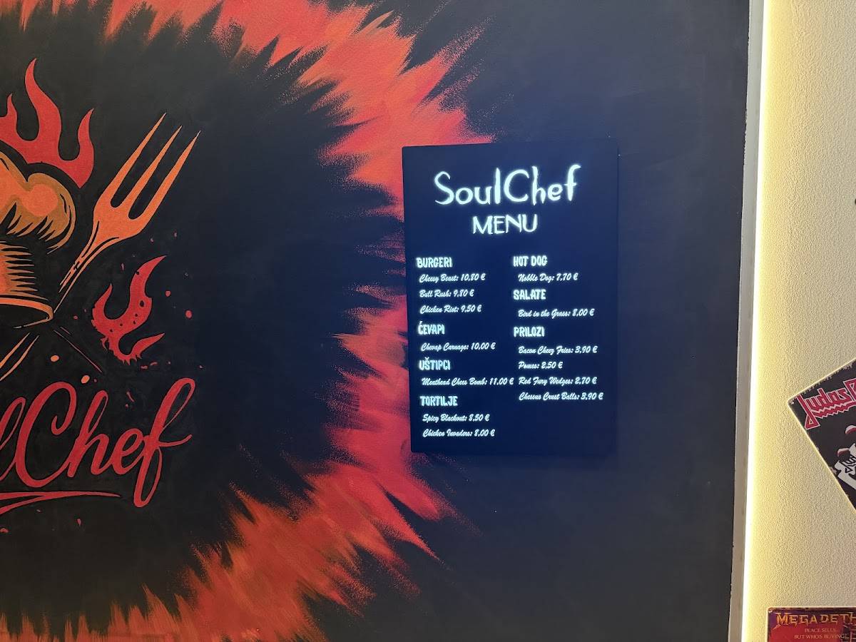 SoulChef меню