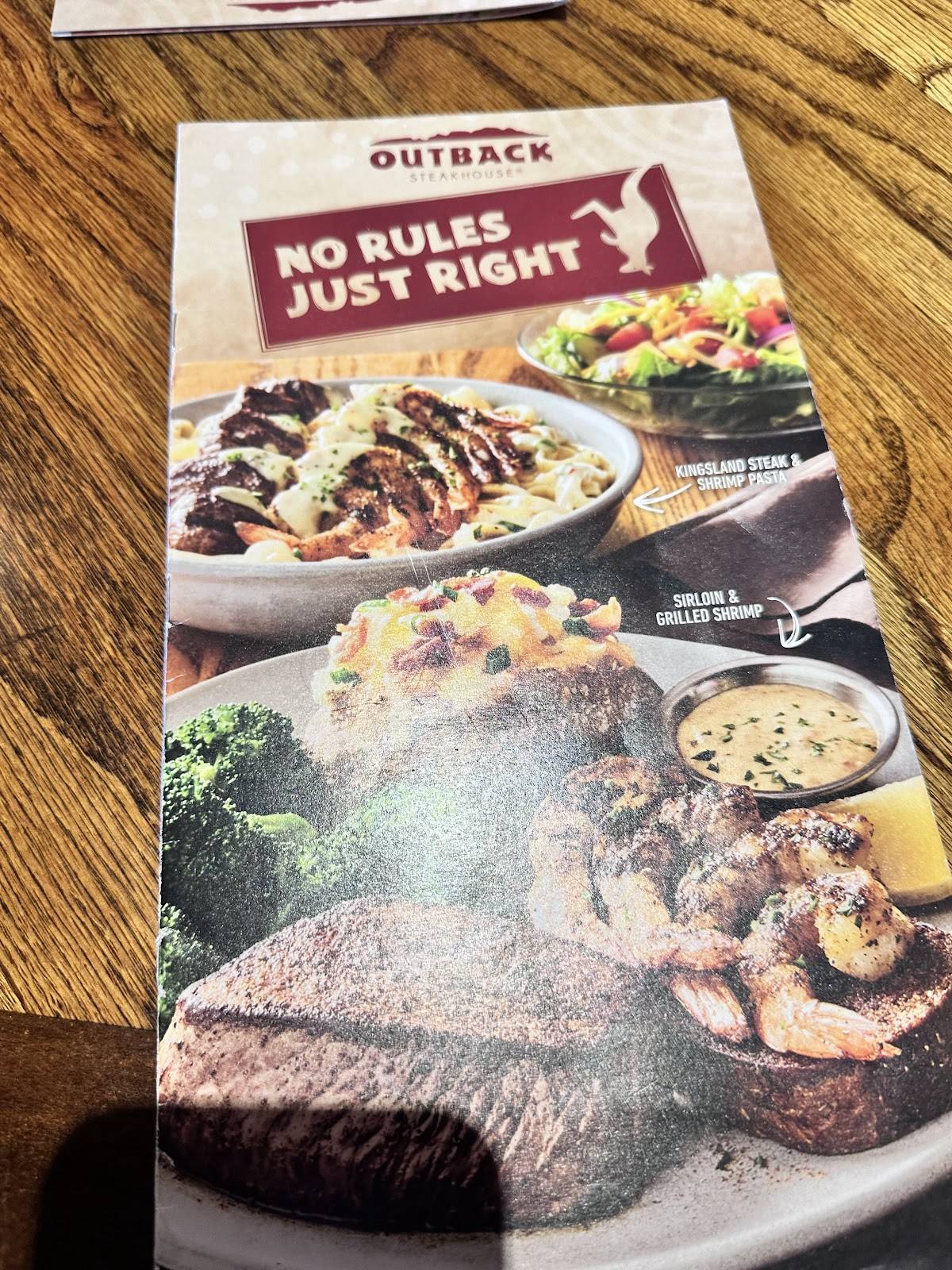 Outback Steakhouse меню
