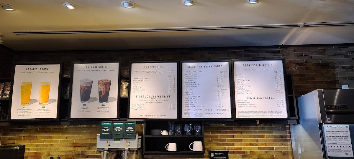 Starbucks Coffee Company меню
