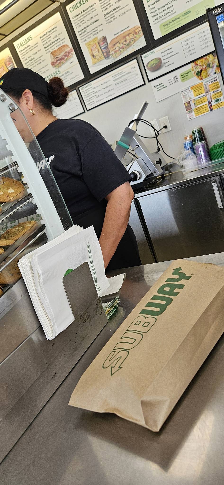 Subway меню