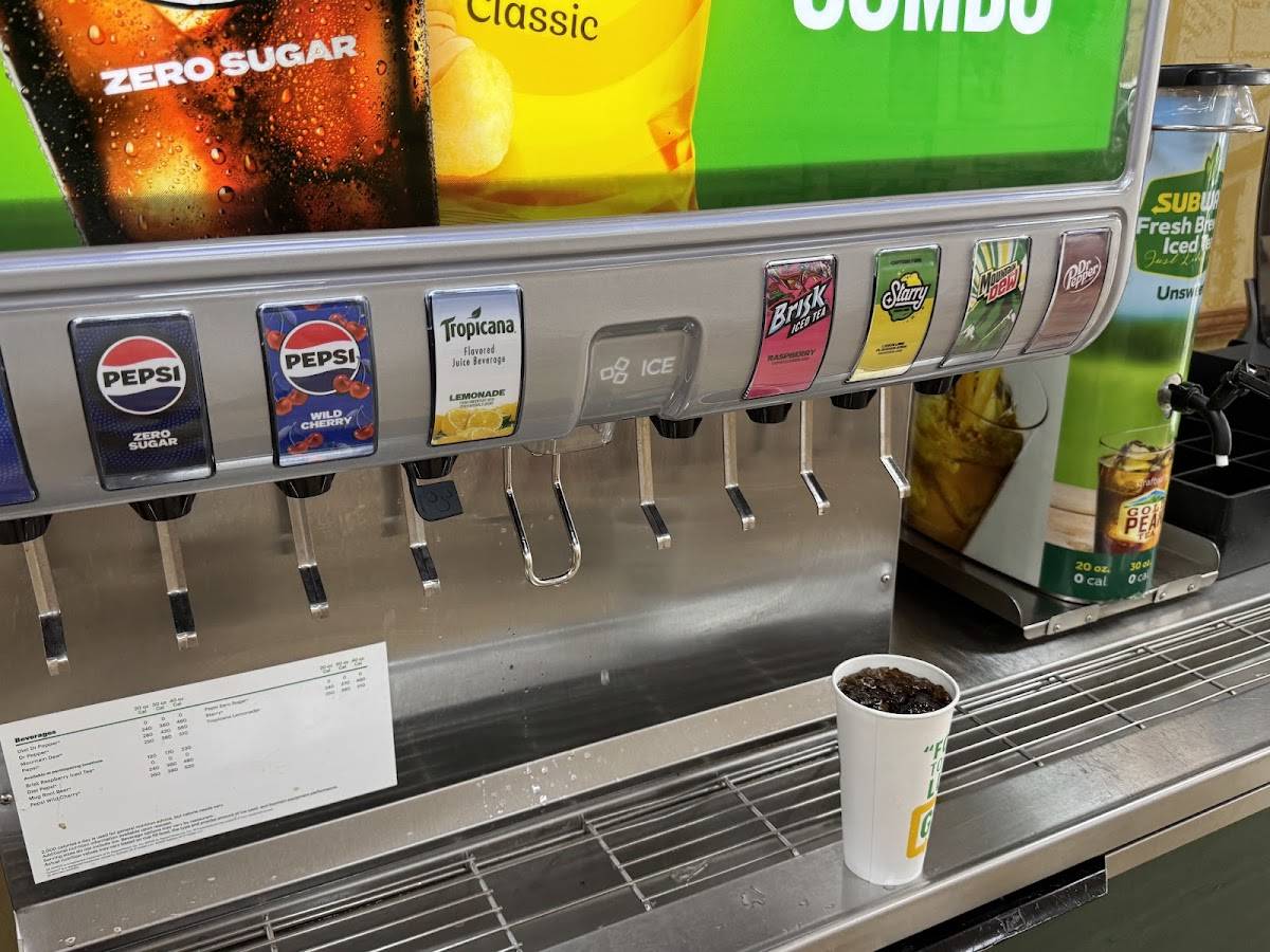 Subway меню