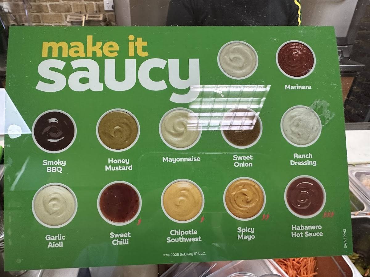 Subway меню
