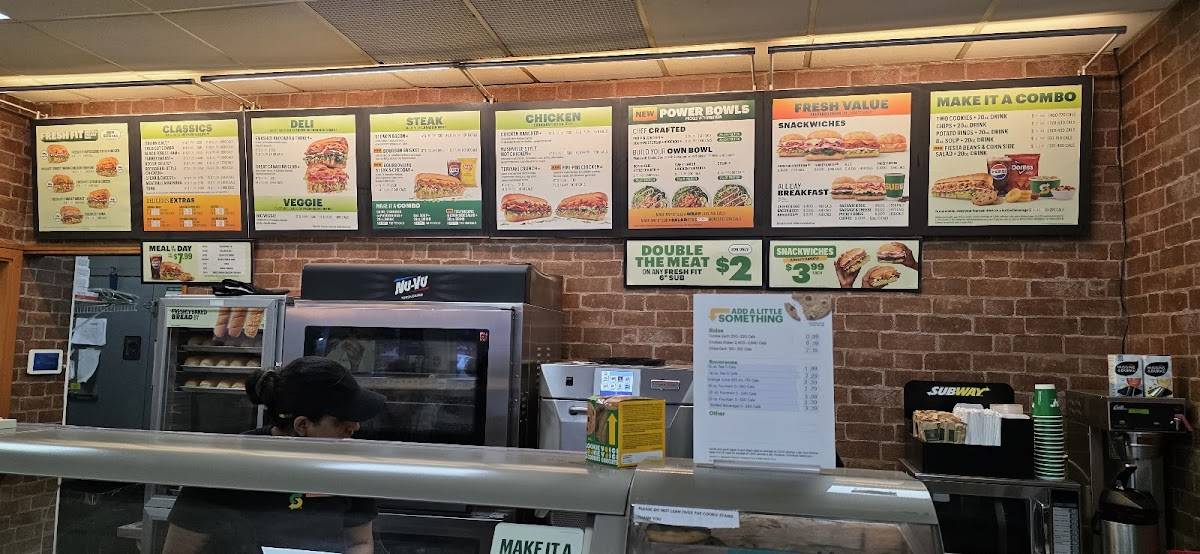 Subway меню