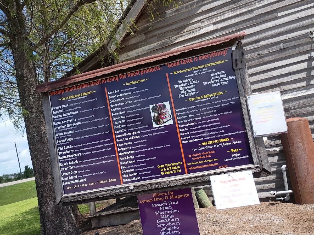 Swamp Shack Daiquiris меню