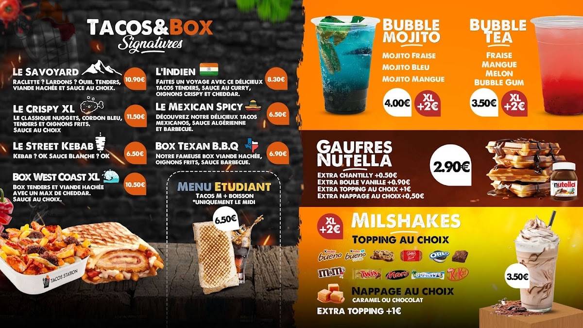 TACOS STATION меню