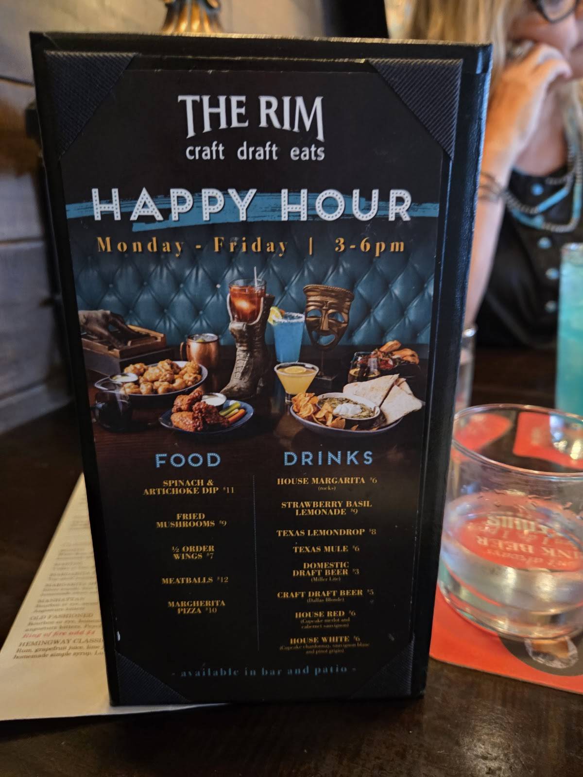 THE RIM scratch craft eats меню