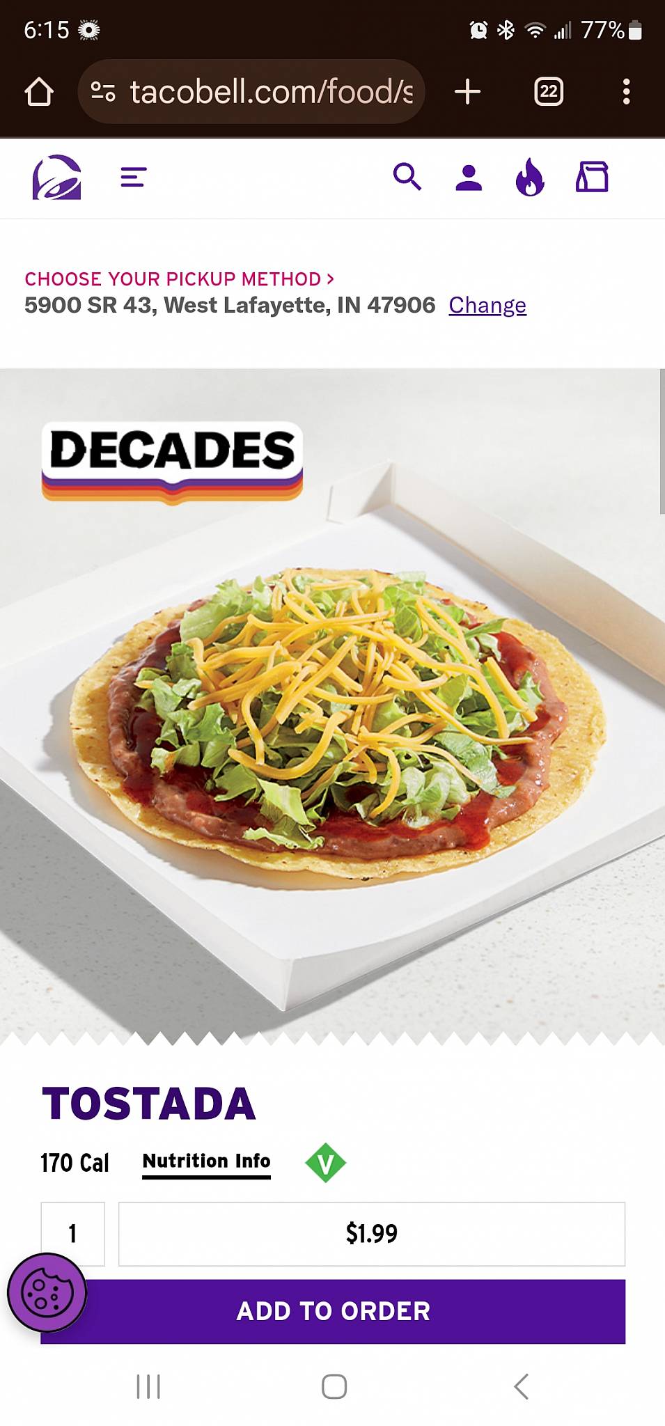 Taco Bell меню