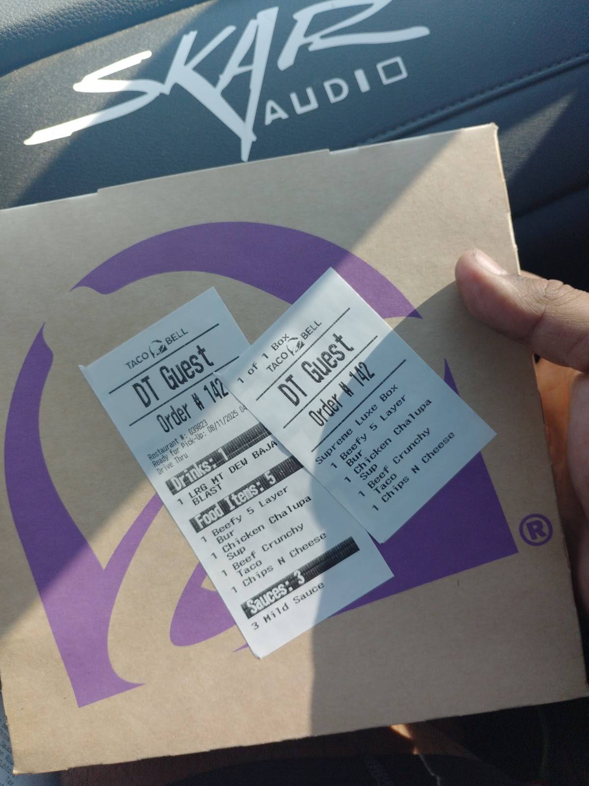 Taco Bell меню
