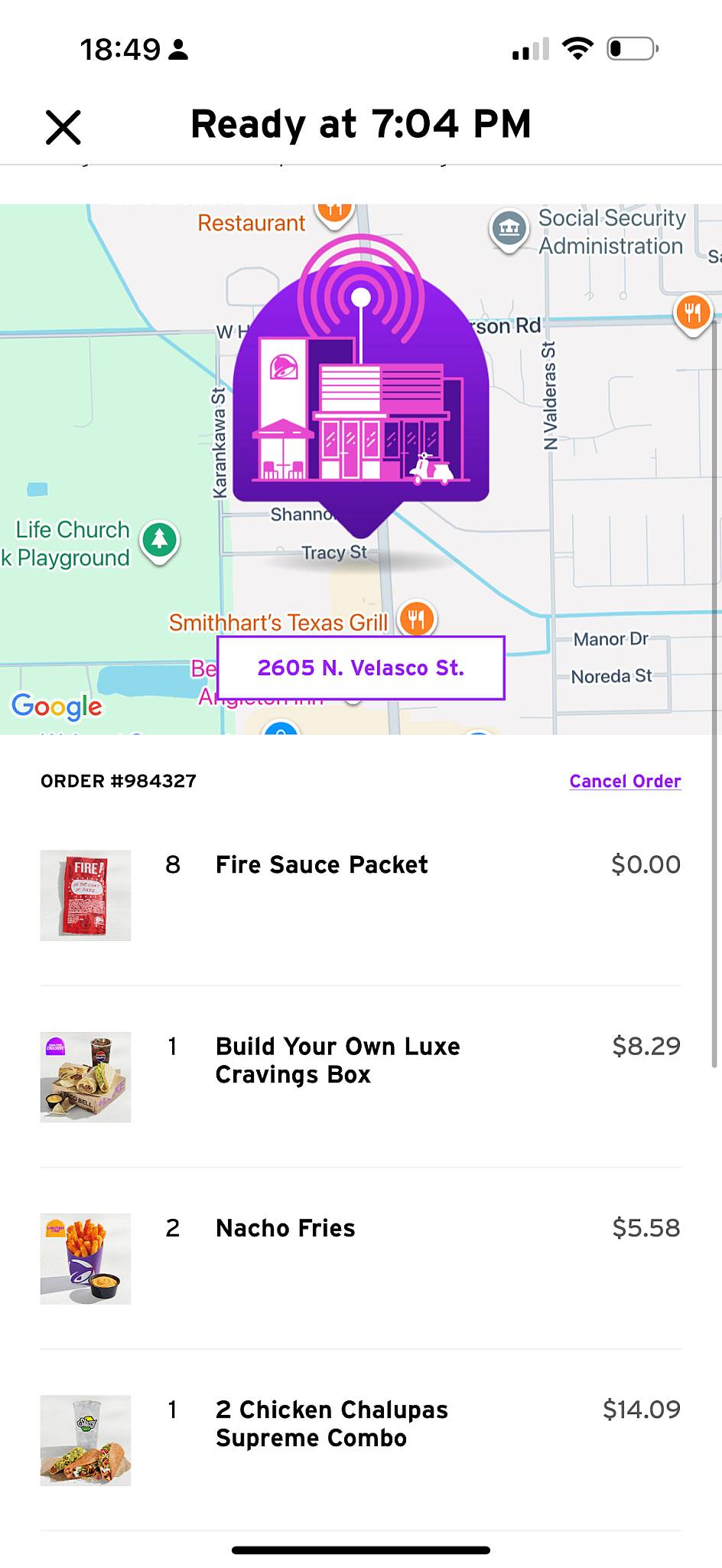 Taco Bell меню