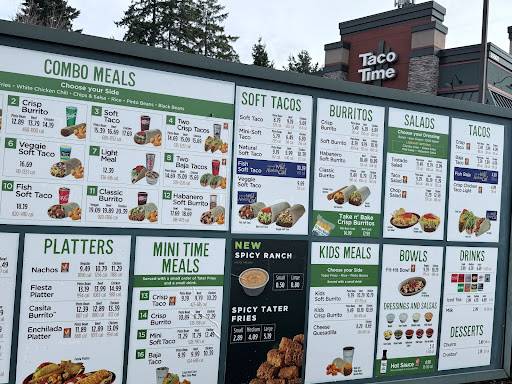 Taco Time меню