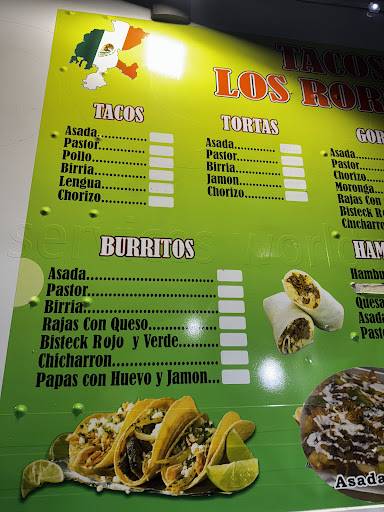 Tacos Los Rorros меню