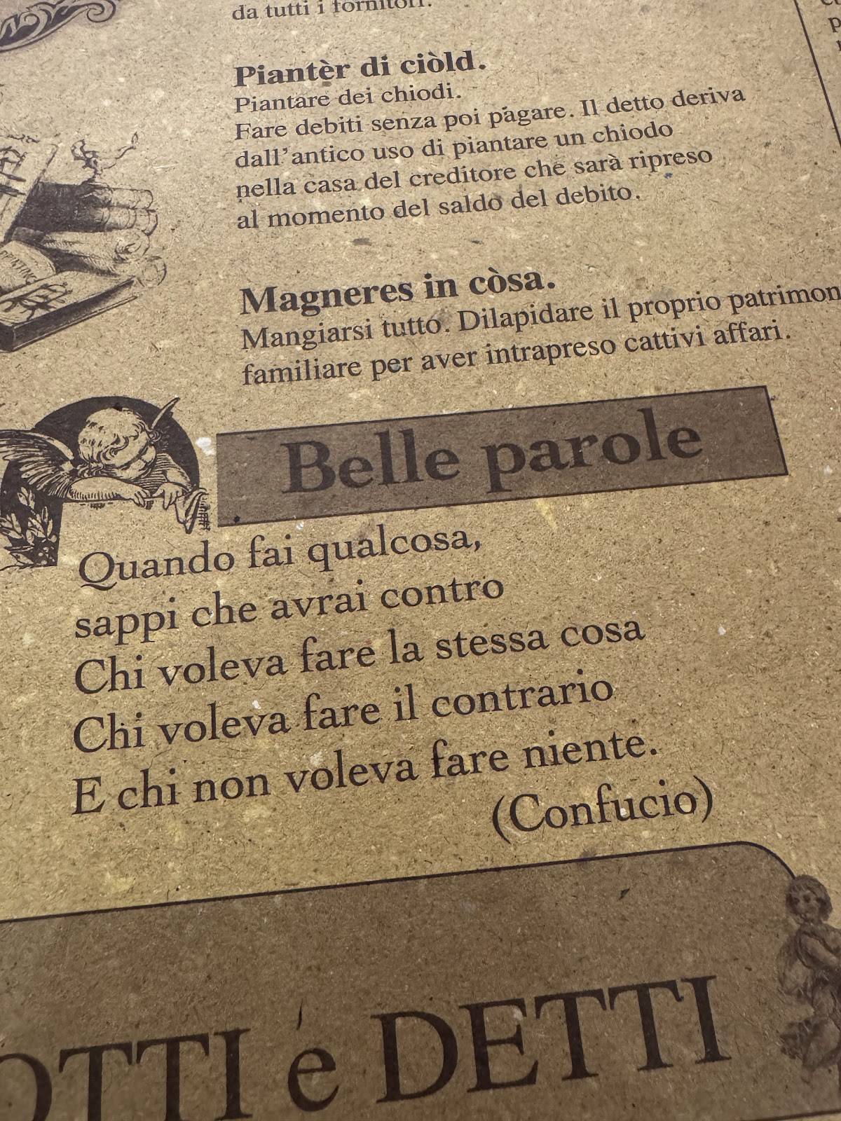 Tagliatelleria Modena Ovest меню