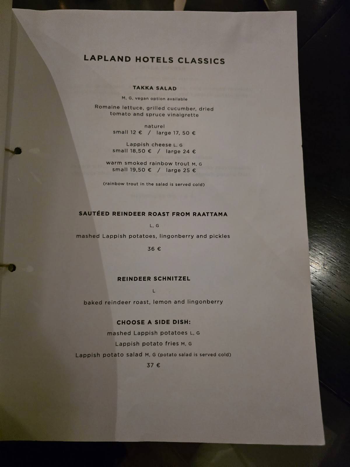 Takka Restaurant меню