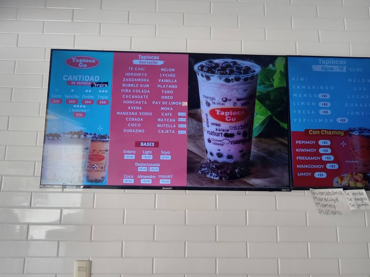 Tapioca Go Aguascalientes меню