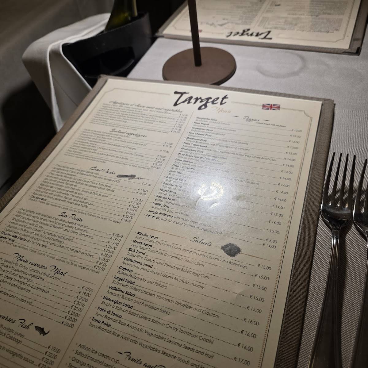 Target Restaurant меню