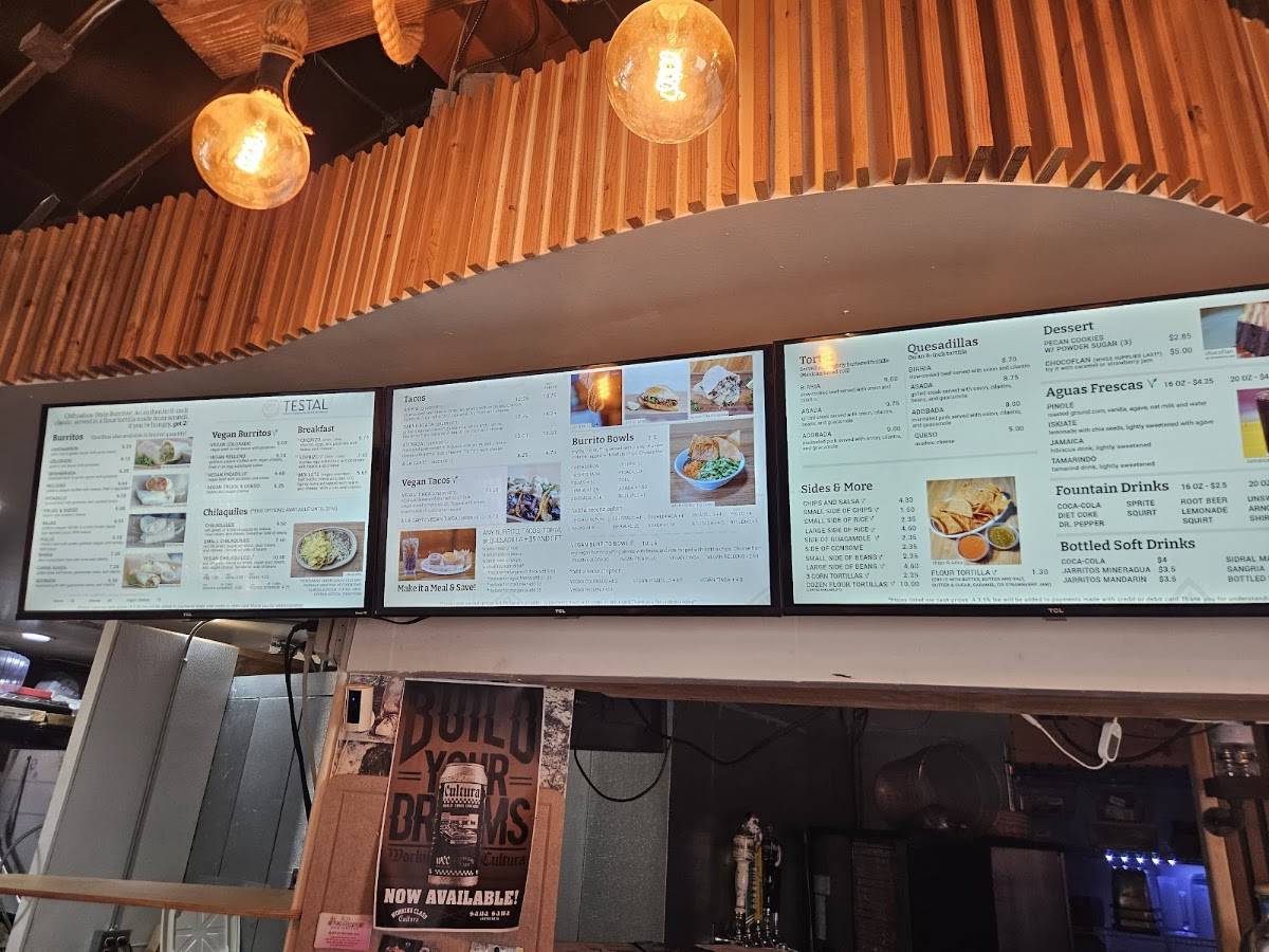 Testal Mexican Kitchen меню