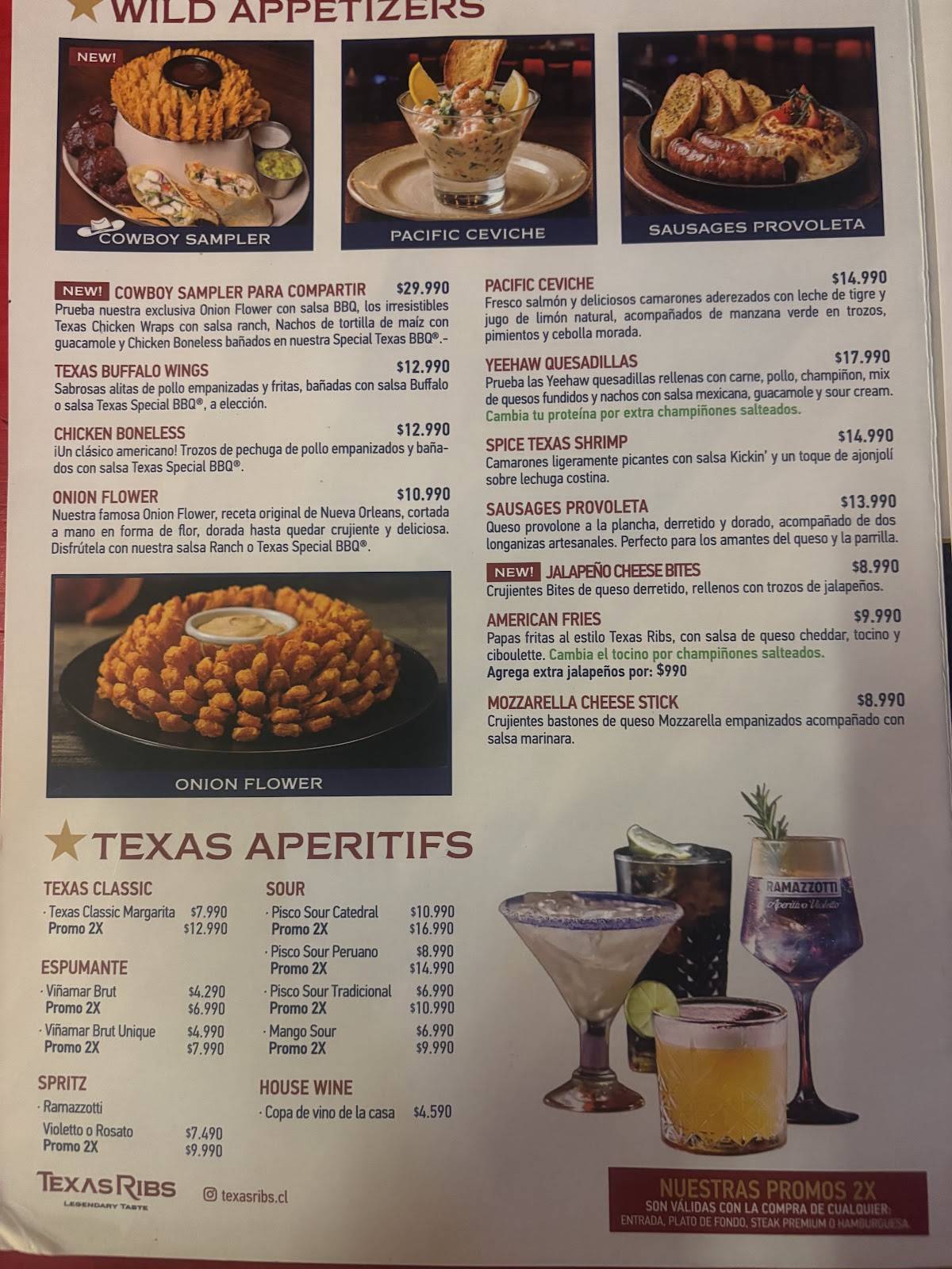 Texas Ribs - Cenco Costanera меню