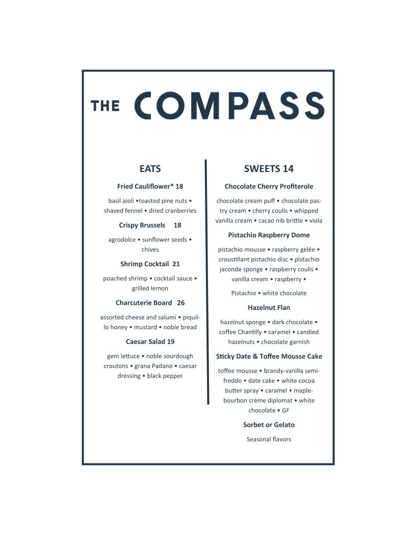 The Compass меню