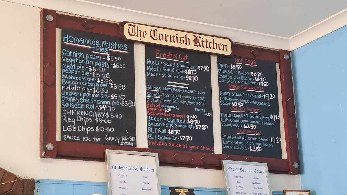 The Cornish Kitchen Moonta Bakery меню