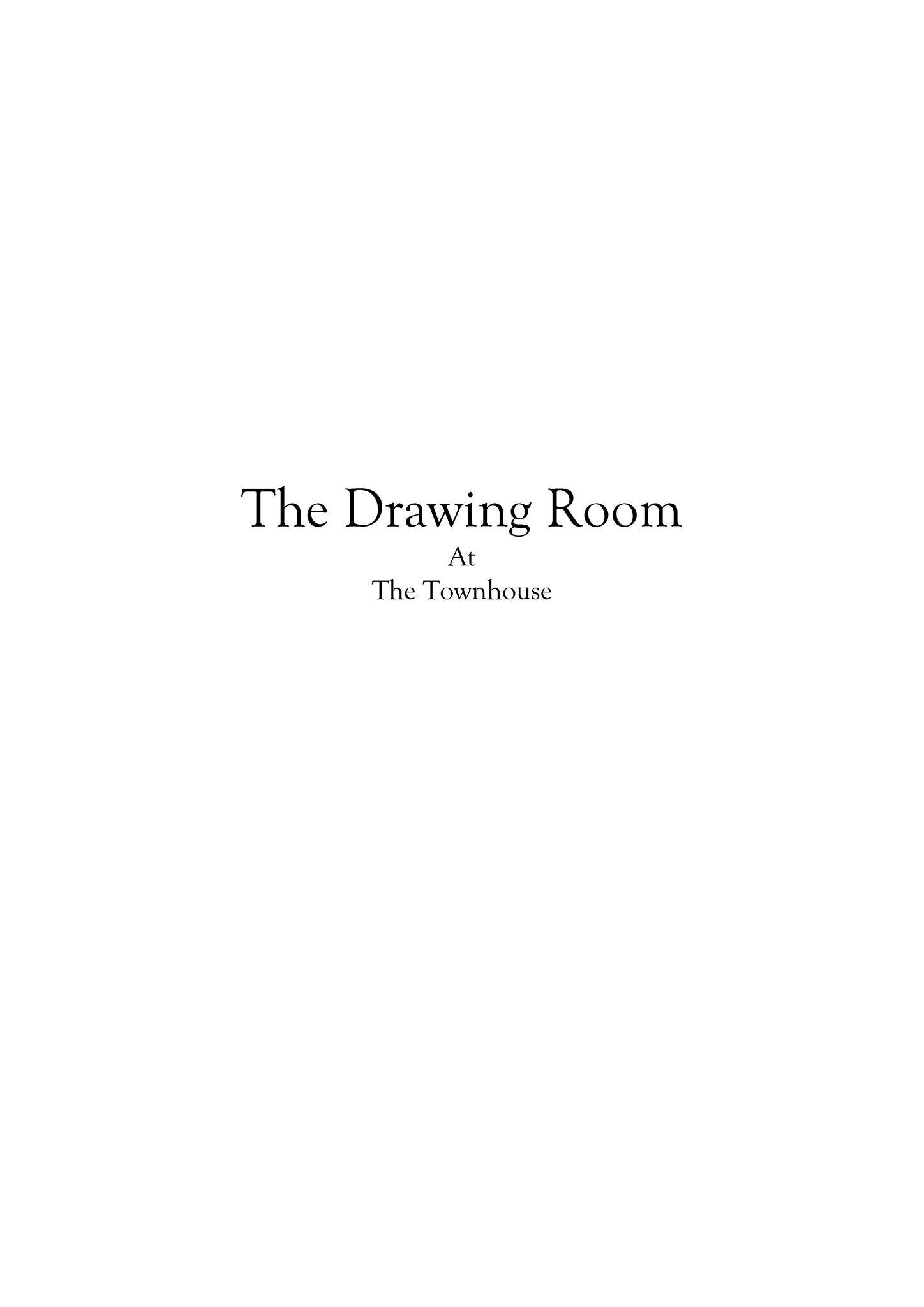 The Drawing Room, Maidstone меню