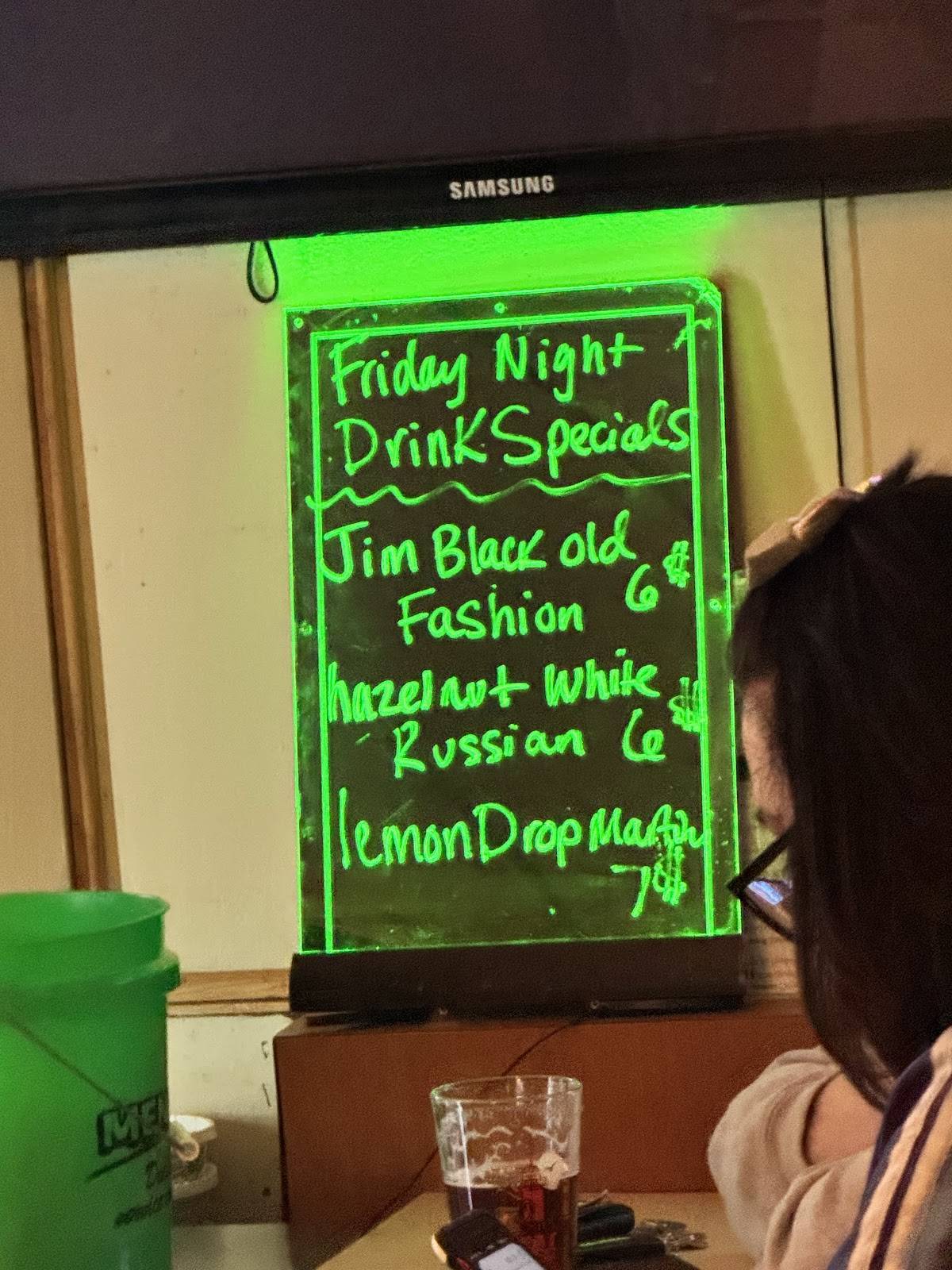 The Foxhole Lounge меню