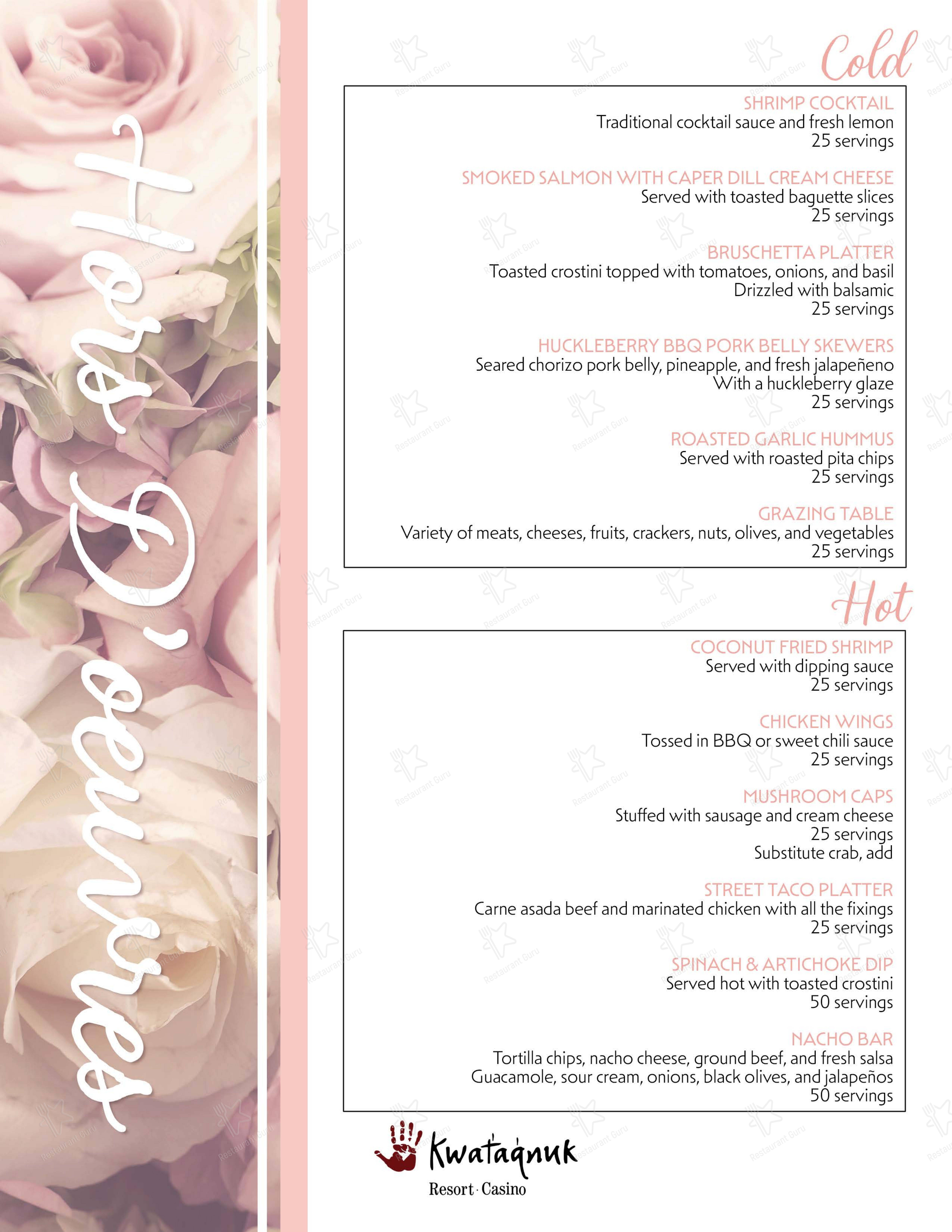 Lunch Menu паба и бара The Nook