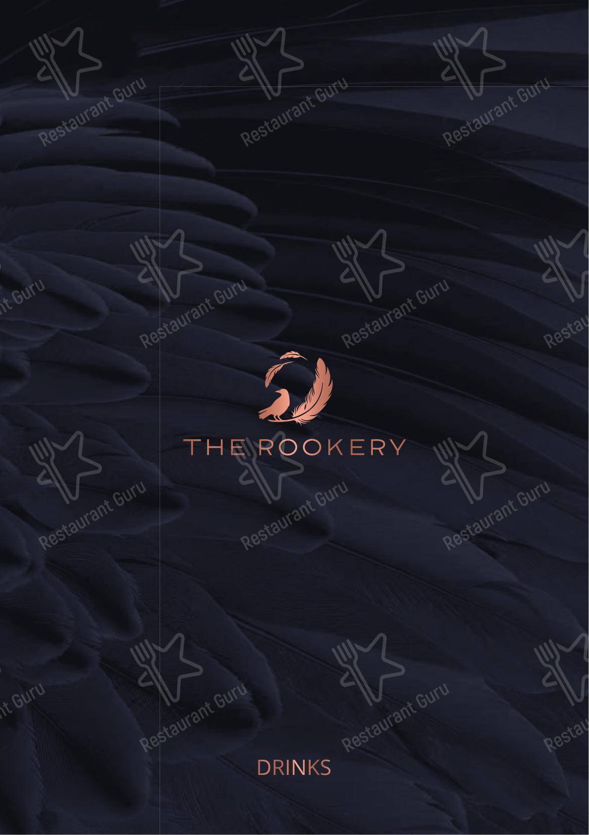 Меню напитков ресторана The Rookery в Карнустях