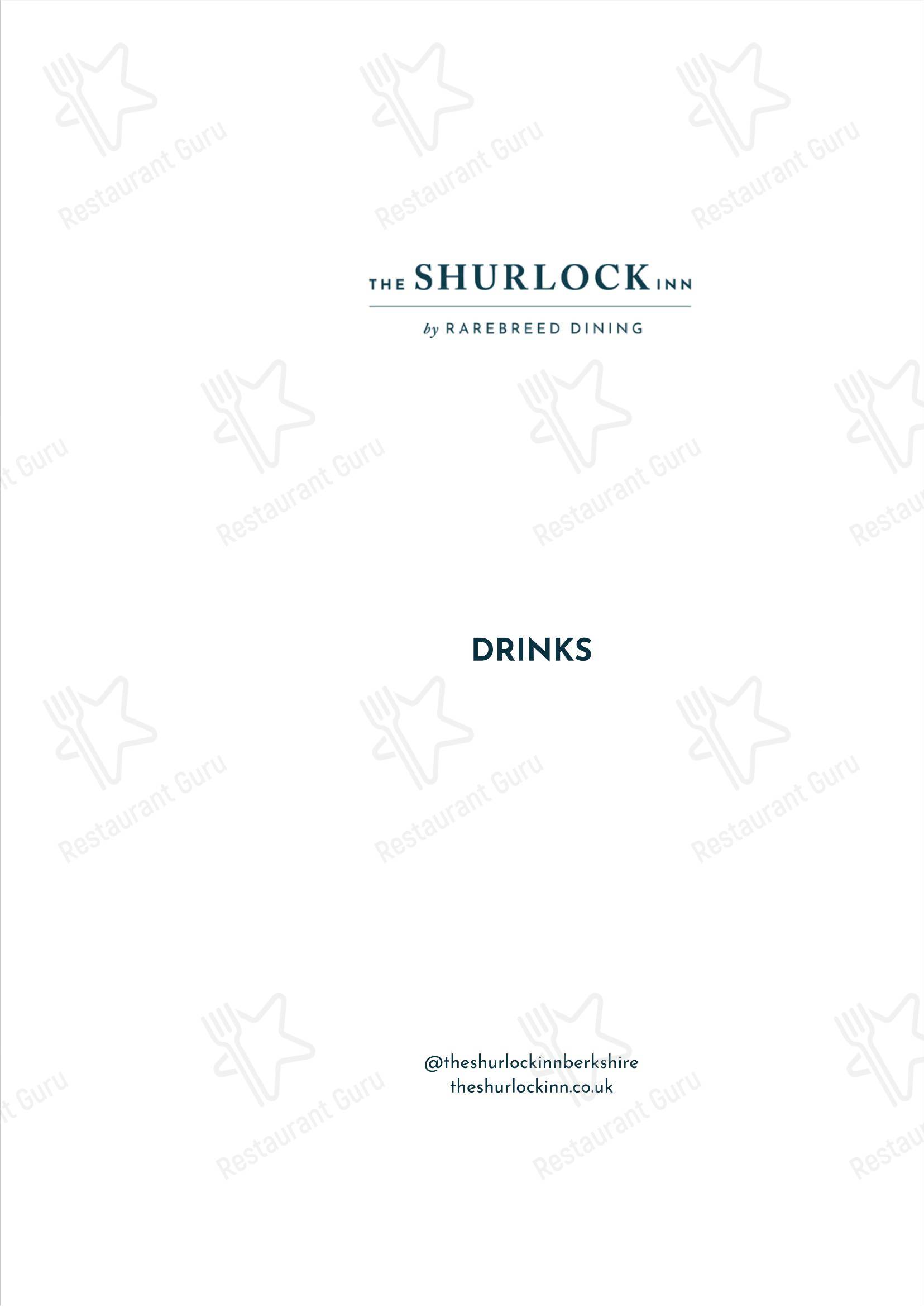 The Shurlock Inn в Уолтеме Сейнте Лоренсе - Wine Menu