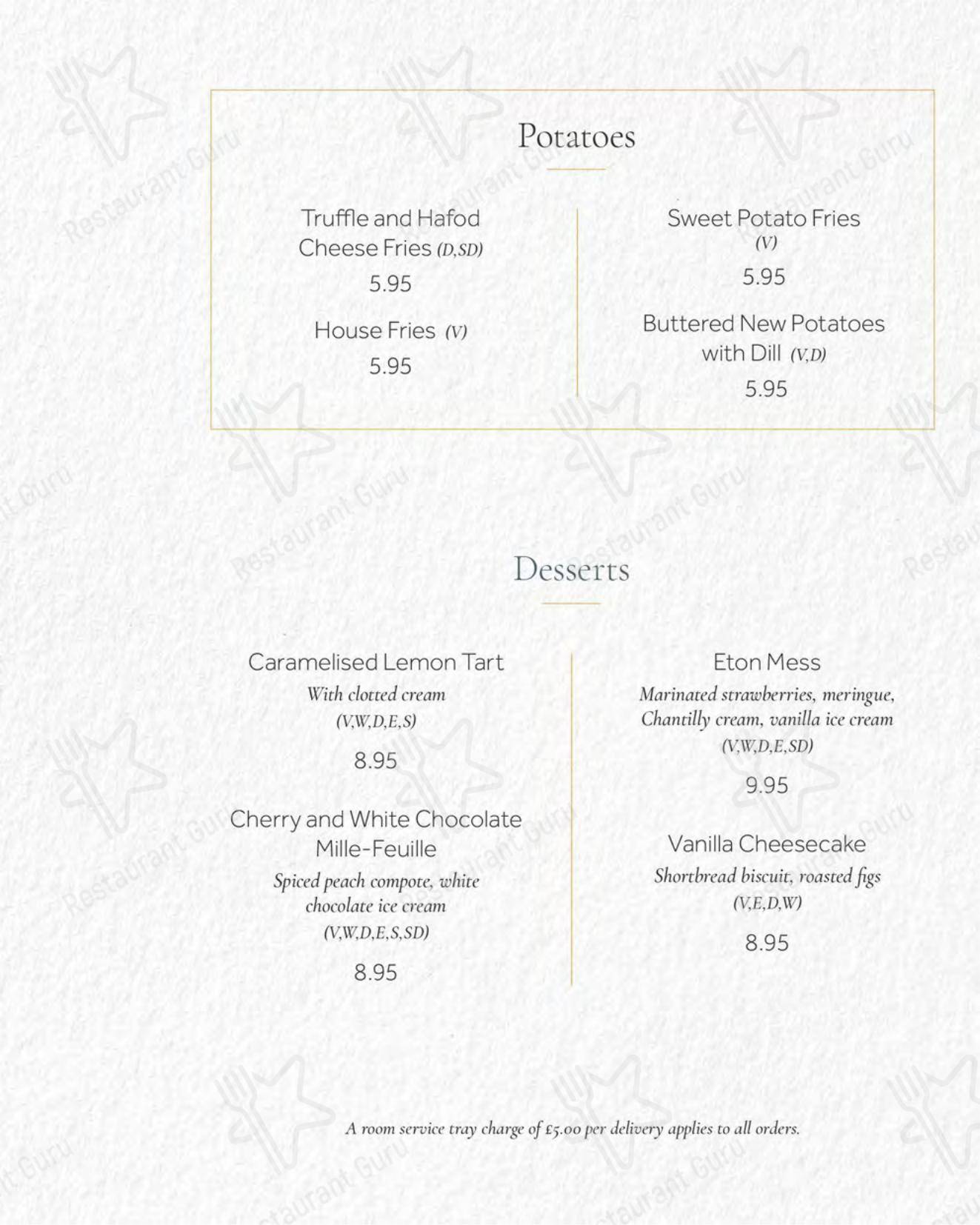 OUR CATERING MENU ресторана The Sorting Room Restaurant в Кардифф