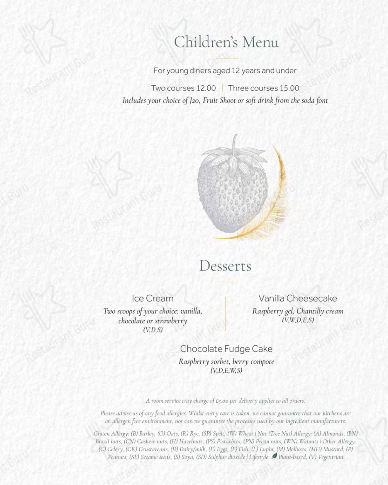 OUR CATERING MENU ресторана The Sorting Room Restaurant в Кардифф