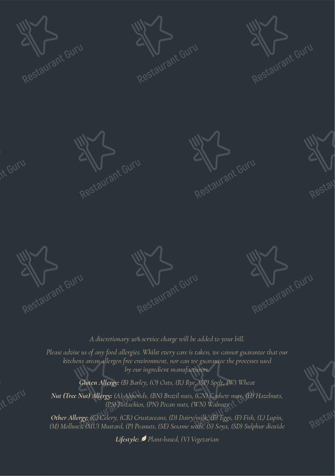 The Sorting Room Restaurant в Кардифф - Dessert Menu
