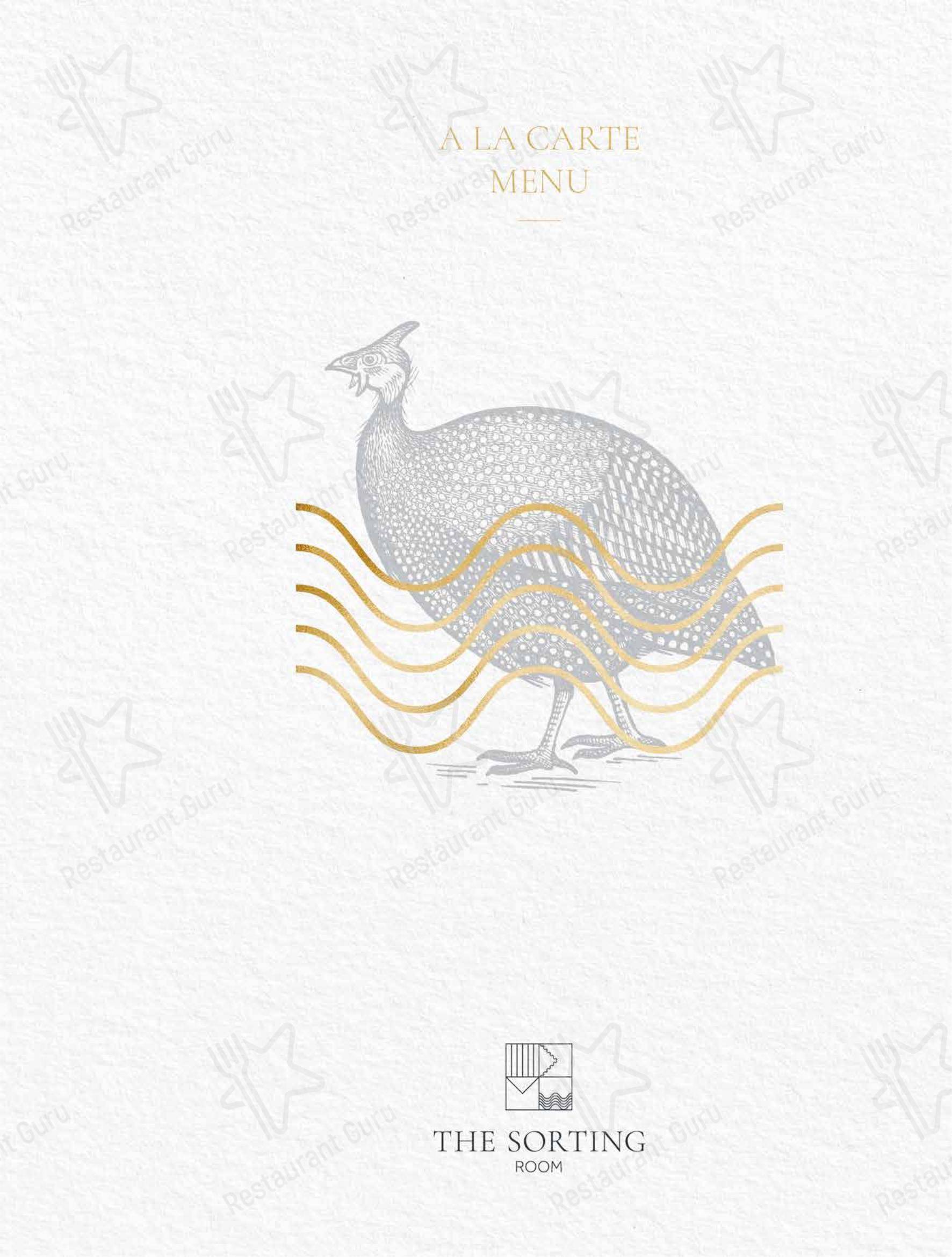 Меню ресторана The Sorting Room Restaurant - Pizza Menu