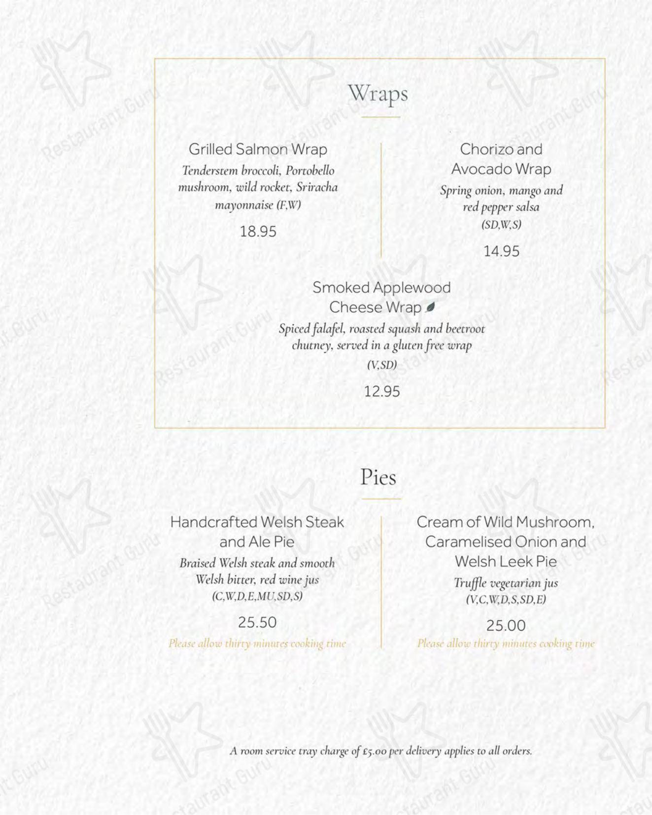 Меню ресторана The Sorting Room Restaurant - OUR CATERING MENU