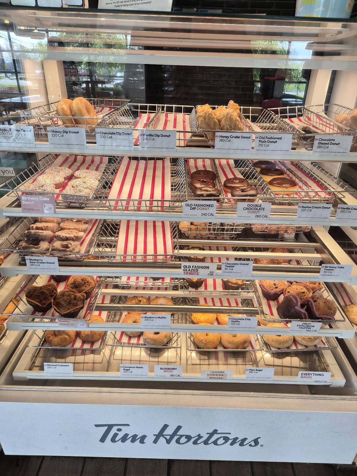 Tim Hortons меню