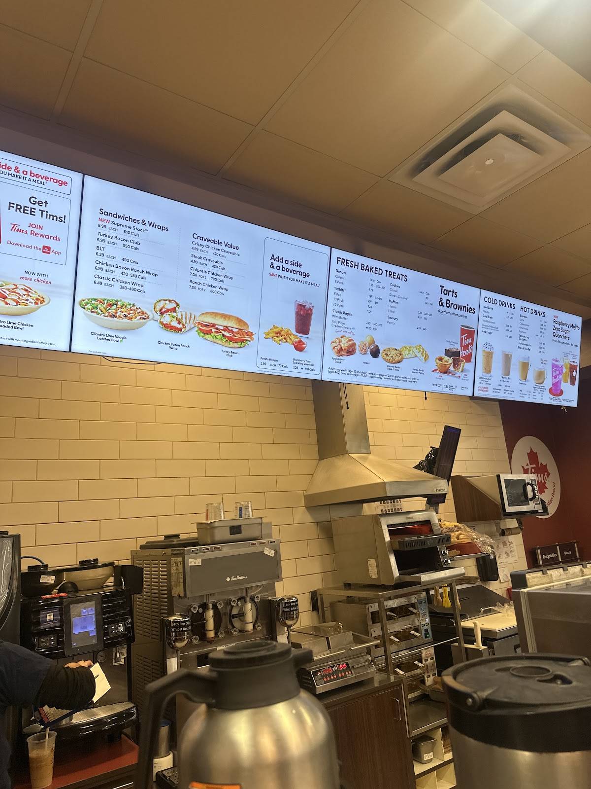 Tim Hortons меню