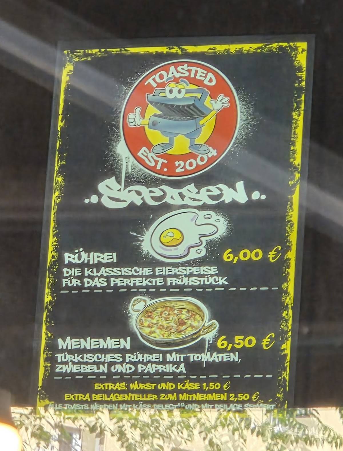 Toasted Berlin меню